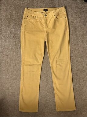NYDJ Buttercup Yellow High-Rise Jeans